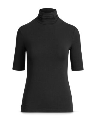 Elbow-Sleeve Turtleneck