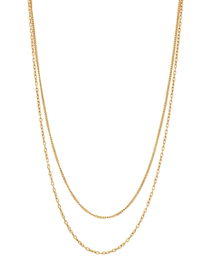 Zoe Chicco 14K Yellow Gold Double Chain Necklace, 20
