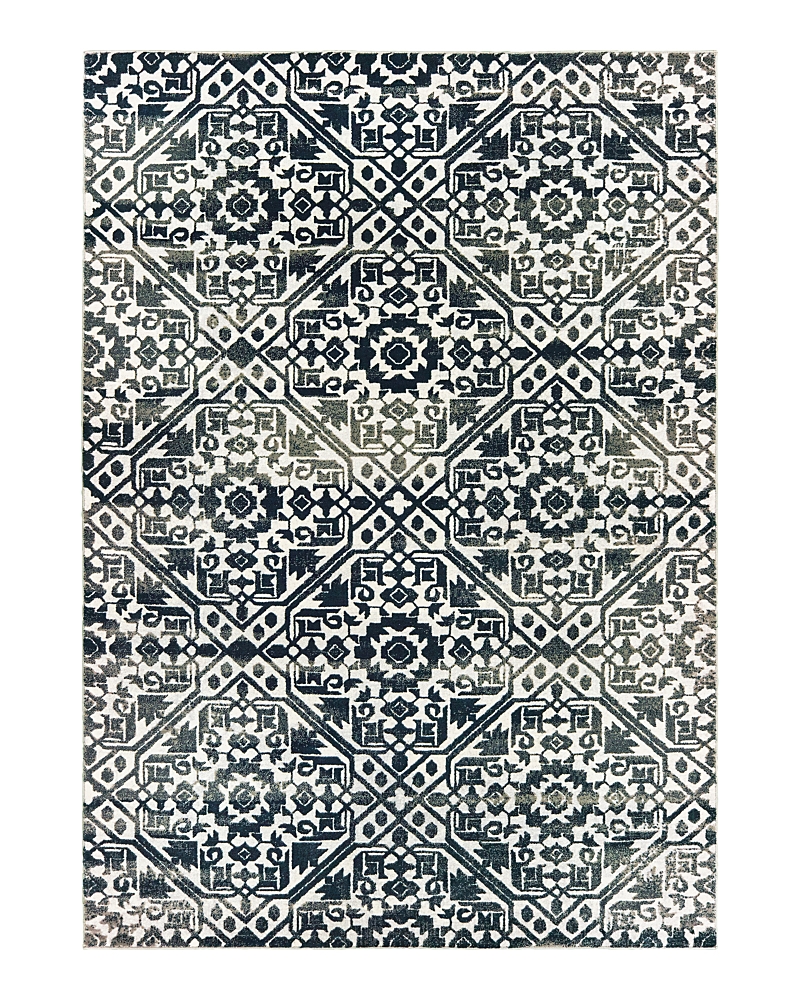 Oriental Weavers Bowen 5506e Area Rug, 6'7 X 9'6 In Navy/ivory
