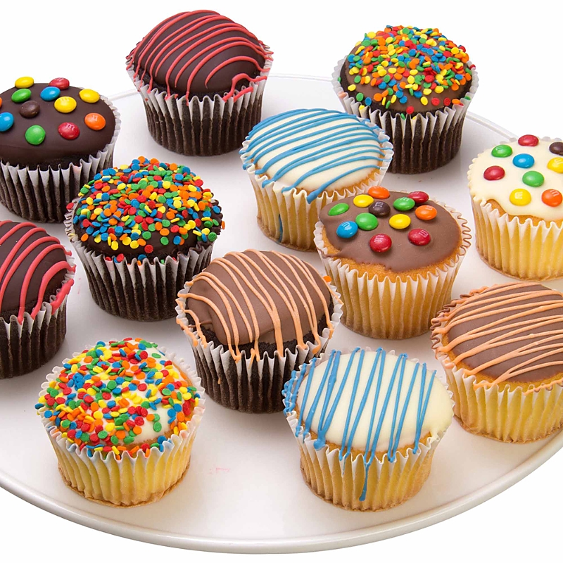 Chocolate Covered Company 12-pc. Birthday Belgian Chocolate Dipped Cupcakes