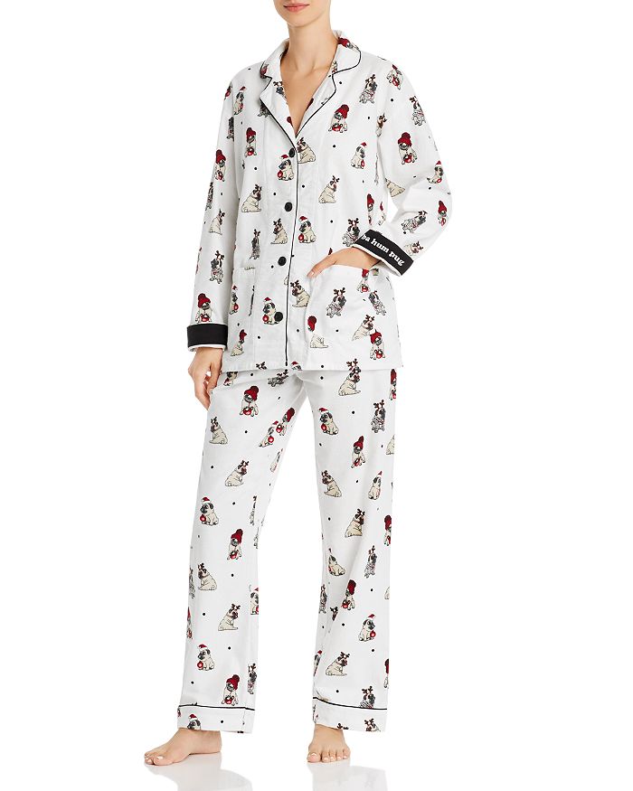 PJ Salvage Printed Flannel Pajama Set