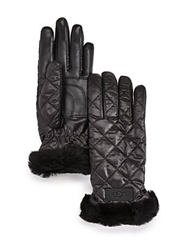 UGG® - UGG® Quilted Shearling Cuff Tech Gloves