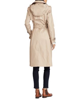 ralph lauren hooded trench coat