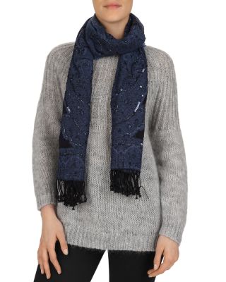 Gerard Darel - Claire Damask Wool Scarf