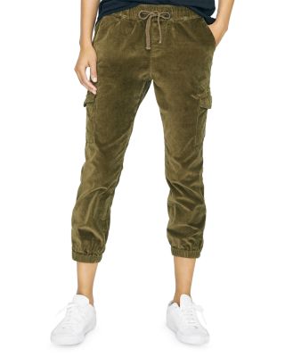 cropped cargo joggers