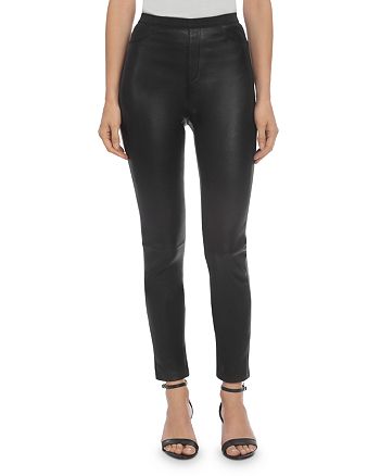 BAGATELLE.CITY Stretch Leather Leggings | Bloomingdale's