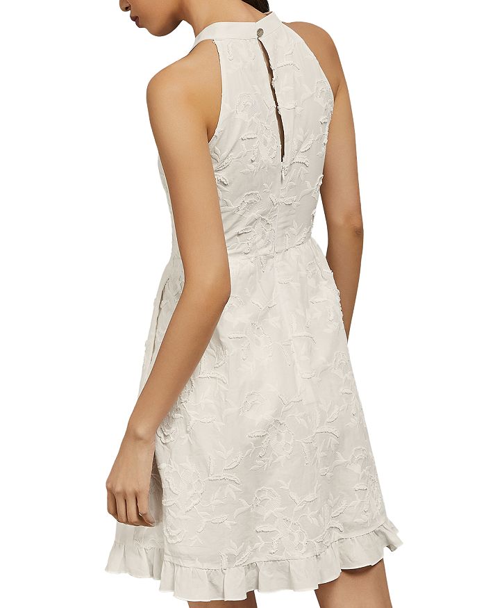 Ted Baker Lorene High-Neck Floral Embroidered Dress In White | ModeSens