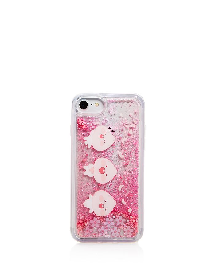 Kakao Friends Kakao Glitter Phone Case 7/8p - Apeach In Pink