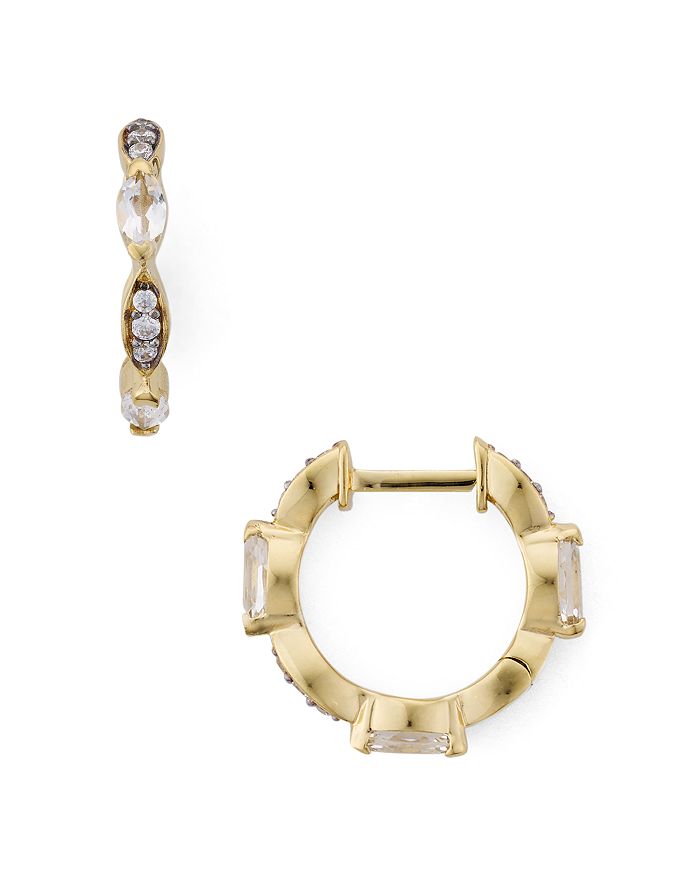 Nadri huggie hoop earrings clearance