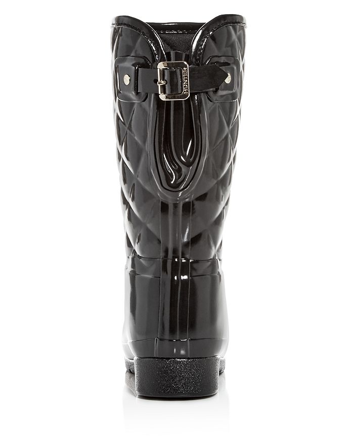 Original refined high gloss quilted rain boot store