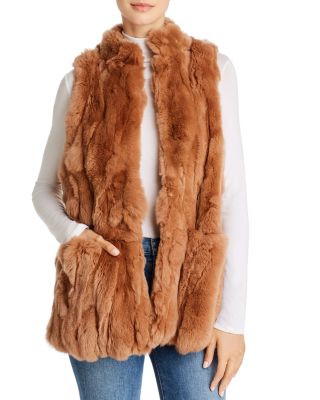 525 America Real Rex Rabbit Fur Vest In 
