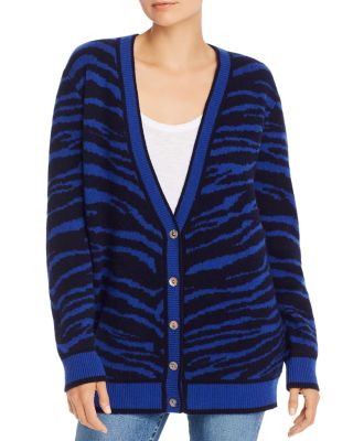 Madeleine Thompson - Wally Zebra-Print Cashmere Cardigan