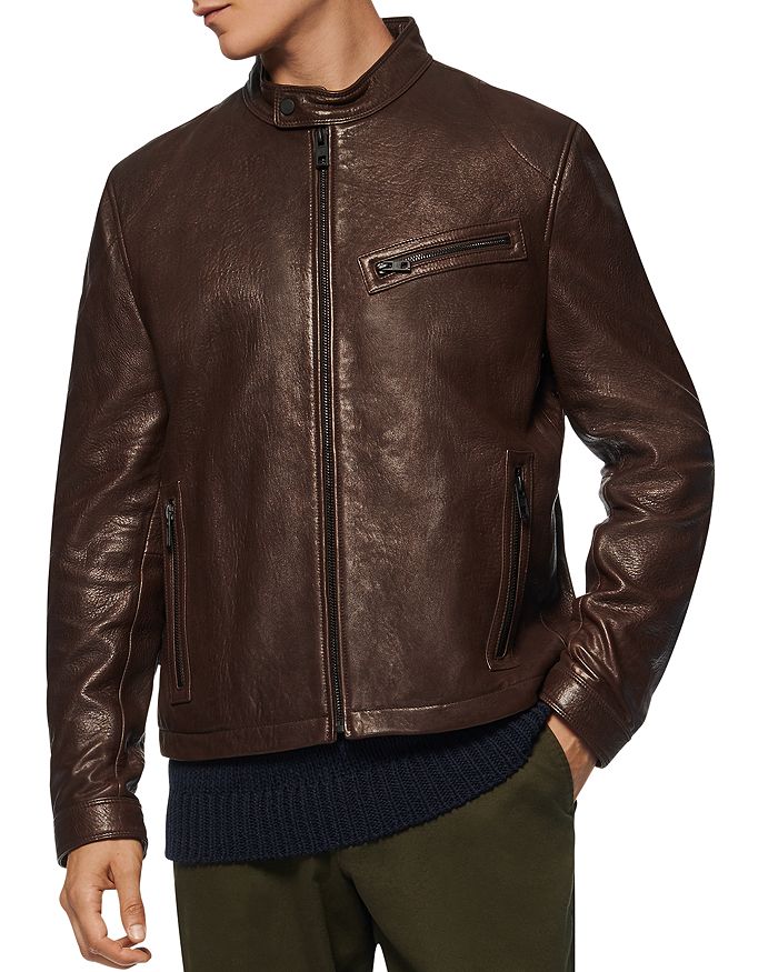 ANDREW MARC CUMBERLAND LEATHER MOTO JACKET,AM9A1310