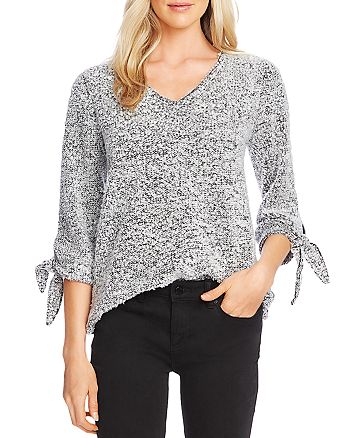 Vince Camuto Tie Cuff Boucle Top Bloomingdale S