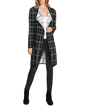 VINCE CAMUTO PLAID OPEN-FRONT DUSTER CARDIGAN,9159238