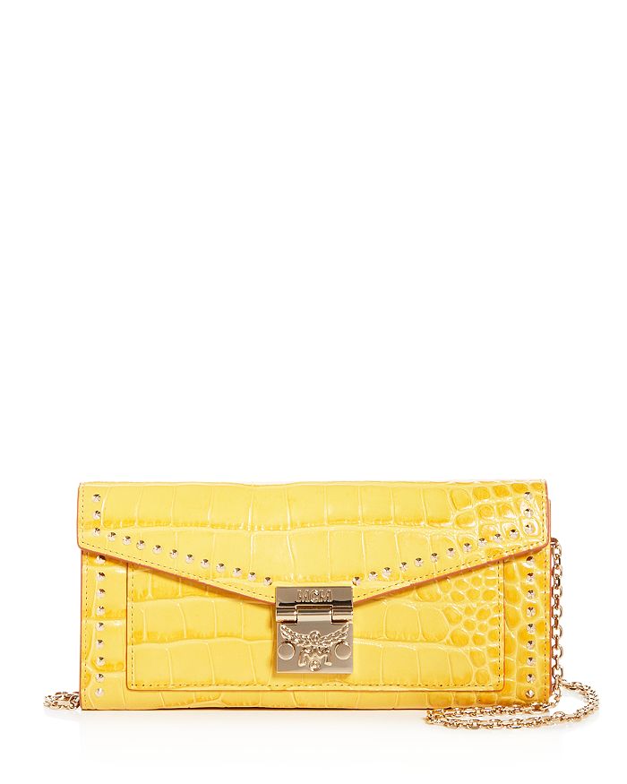 MCM Patricia Croc-Embossed Leather Convertible Crossbody | Bloomingdale's