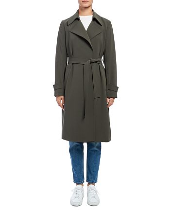Theory Oaklane Belted Wrap Coat Bloomingdale S