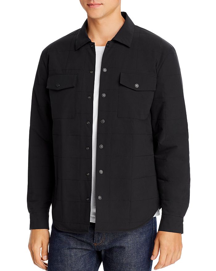 7 For All Mankind Regular Fit Solotex Shirt Jacket In Black