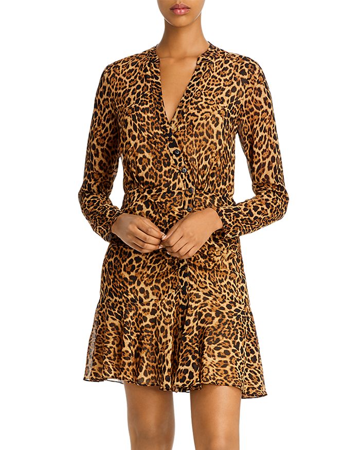 Jay Godfrey Kirk Leopard Print Mini Dress | Bloomingdale's