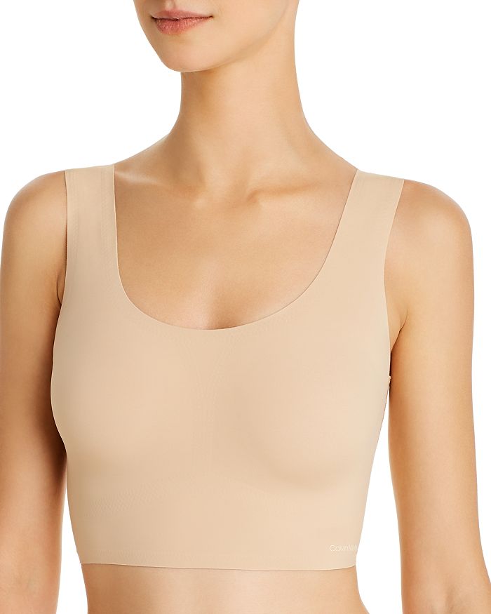 CALVIN KLEIN INVISIBLES COMFORT LIGHTLY LINED SCOOP NECK BRALETTE,QF4782