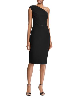 Ralph Lauren One-Shoulder Bead Accent Jersey Dress - 100% Exclusive |  Bloomingdale's Women