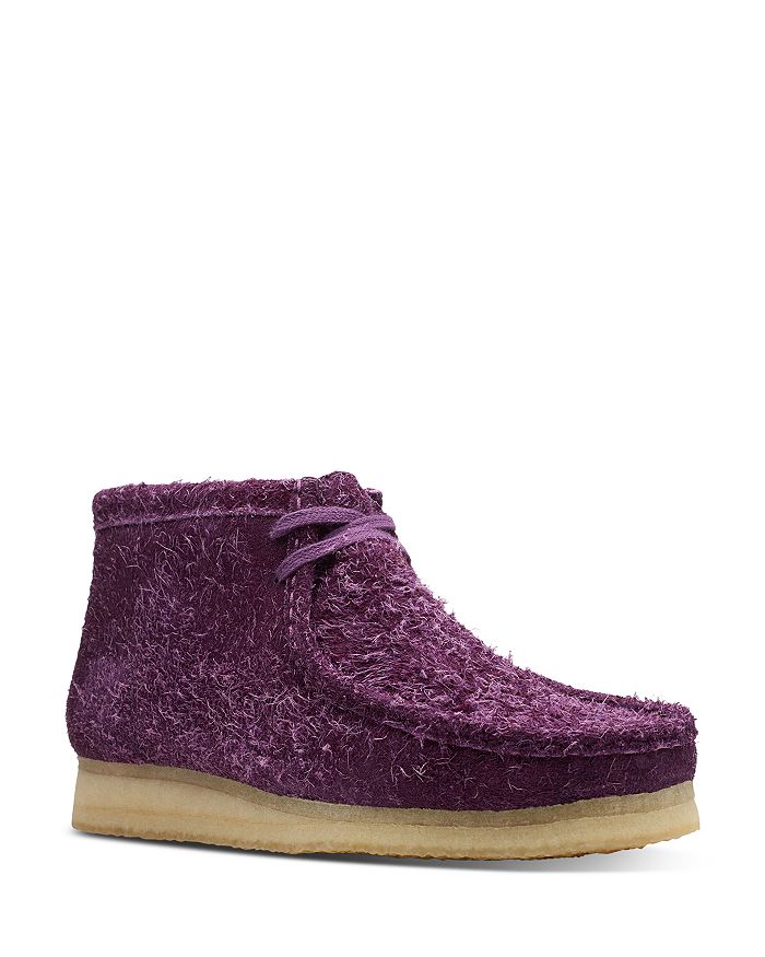 Clarks Men�s Wallabee Chukka Boots In Deep Purple ModeSens
