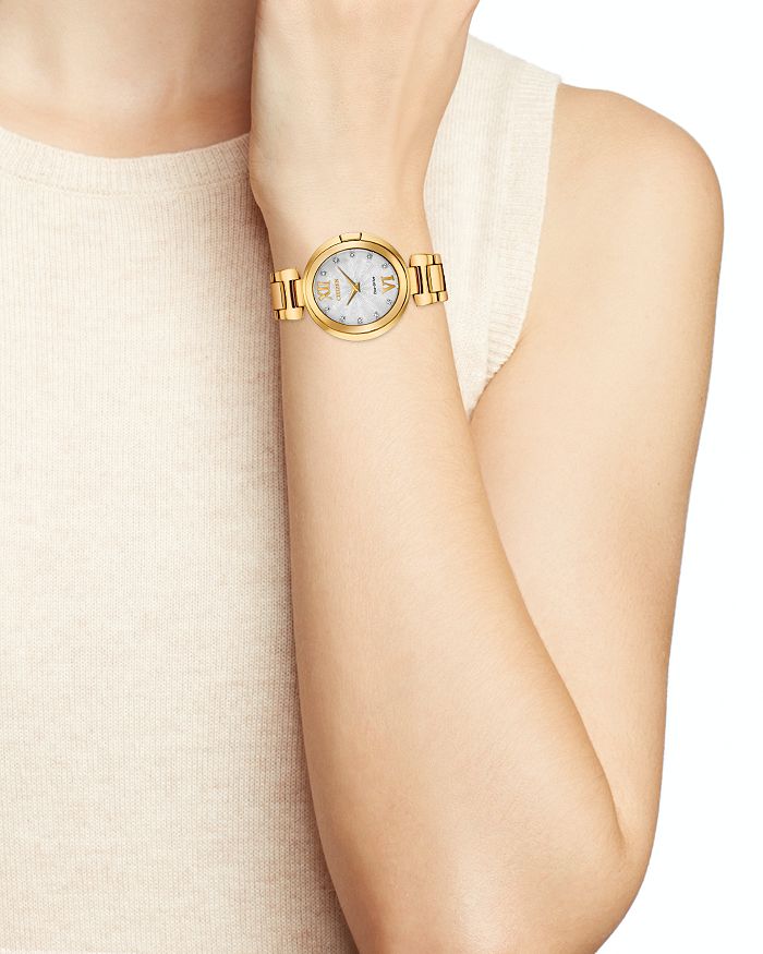 Shop Citizen Capella Diamond Watch, 34mm In White/gold
