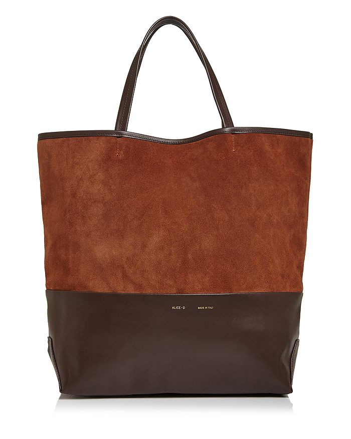 Alice.d Large Colour-block Tote - 100% Exclusive In Brown Chocolate