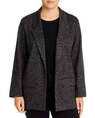 Liverpool Los Angeles Plus Liverpool Plus Leopard Print Boyfriend Blazer Bloomingdale s