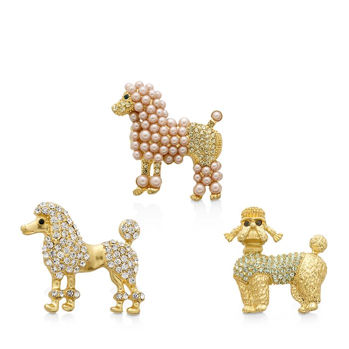 Joanna Buchanan Poodle Clips, Set Of 3 In Gold