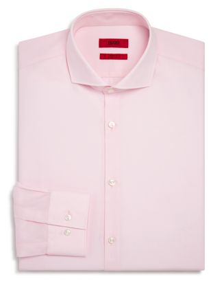 HUGO Solid Slim Fit Dress Shirt | Bloomingdale's