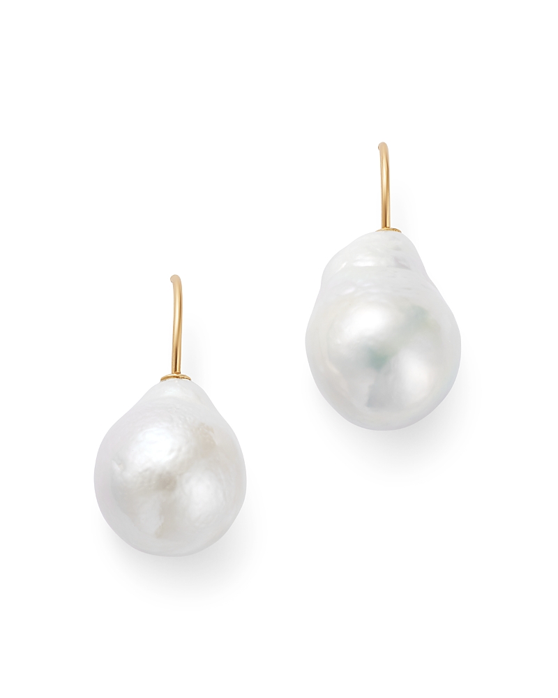 Bloomingdale's Fine Collection Cultured Freshwater Pearl Drop Earrings in 14K Yellow Gold