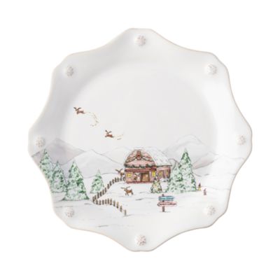 Berry & Thread North Pole Dessert/Salad Plate Assorted Set/4
