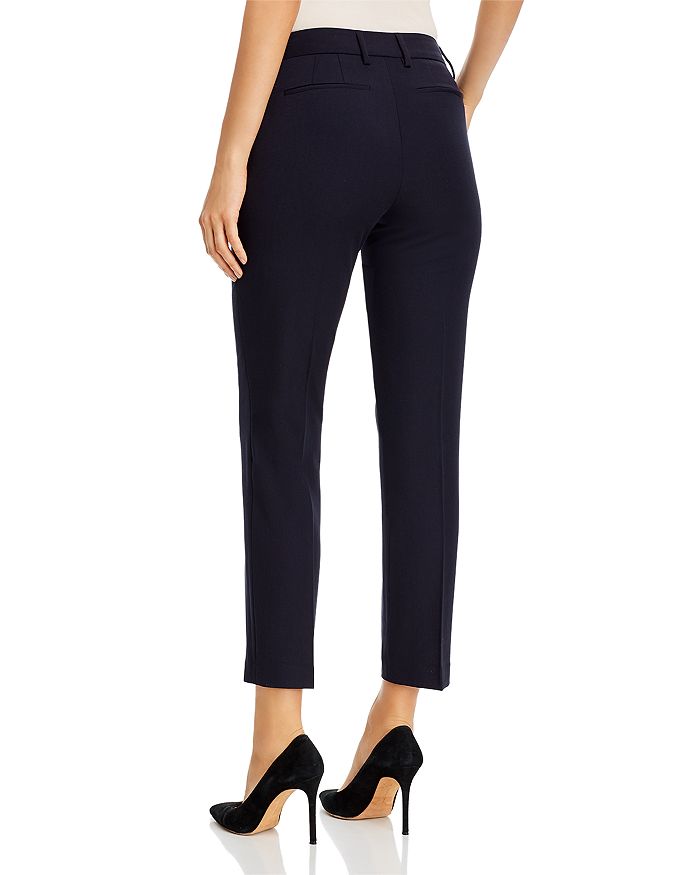 Shop T Tahari Ankle Straight-leg Pants - 100% Exclusive In Navy