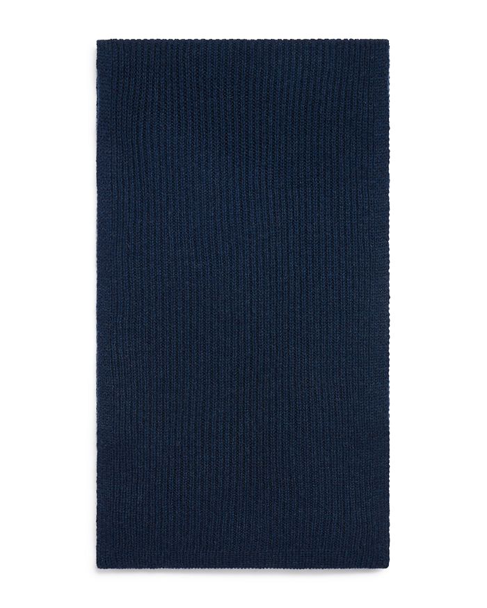 The Men's Store At Bloomingdale's Frame Ribbed Scarf - 100% Exclusive In Navy