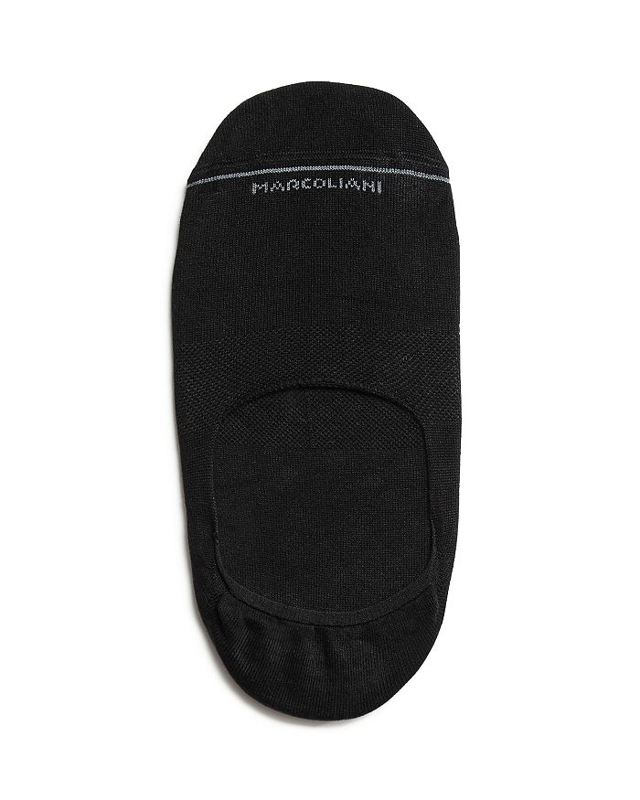 Shop Marcoliani Invisible Touch No-show Socks In Black