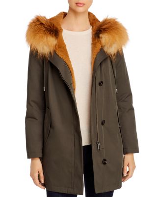 rabbit fur lined parka