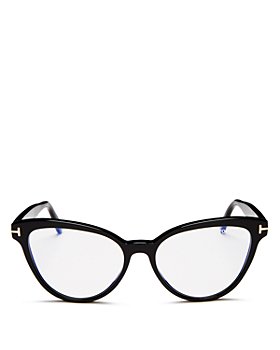 Tom Ford - Women's Cat Eye Blue Light Glasses, 54mm