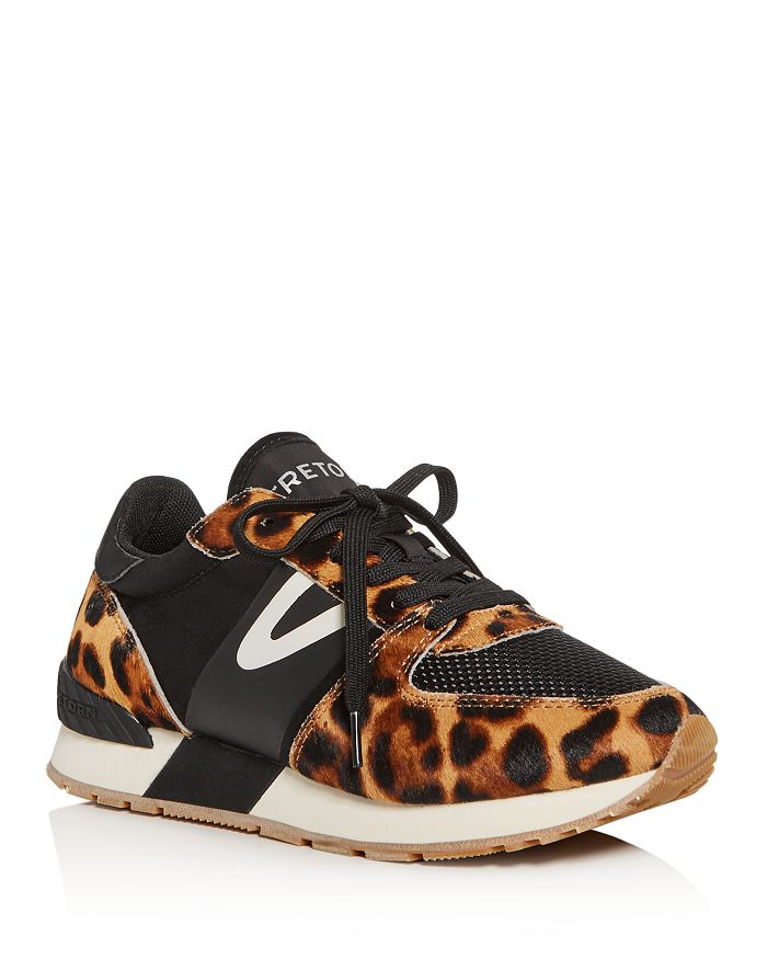 Tretorn Women's Leopard Print Calf Hair Low-Top Sneakers | Bloomingdale's