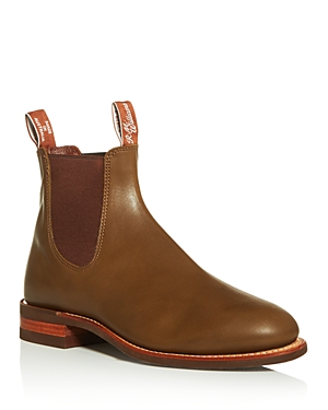 R.m.williams Men's Turnout Leather Chelsea Boots In Caramel