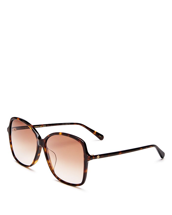 gucci 60mm square sunglasses