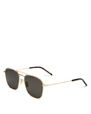 SAINT LAURENT - Men's Brow Bar Aviator Sunglasses, 58mm