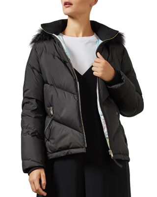 ted baker black puffer jacket