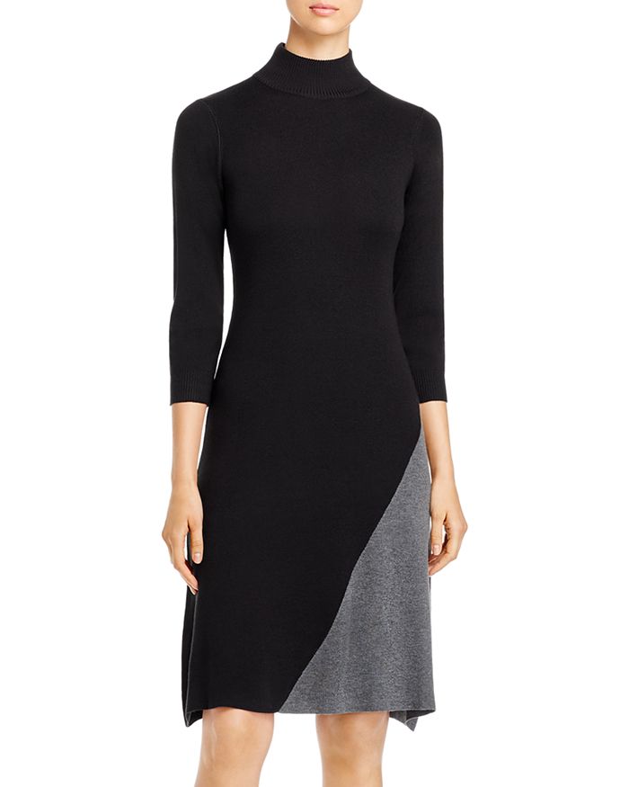 Calvin Klein Mock Bloomingdale\'s Color-Block Sweater | Dress Neck