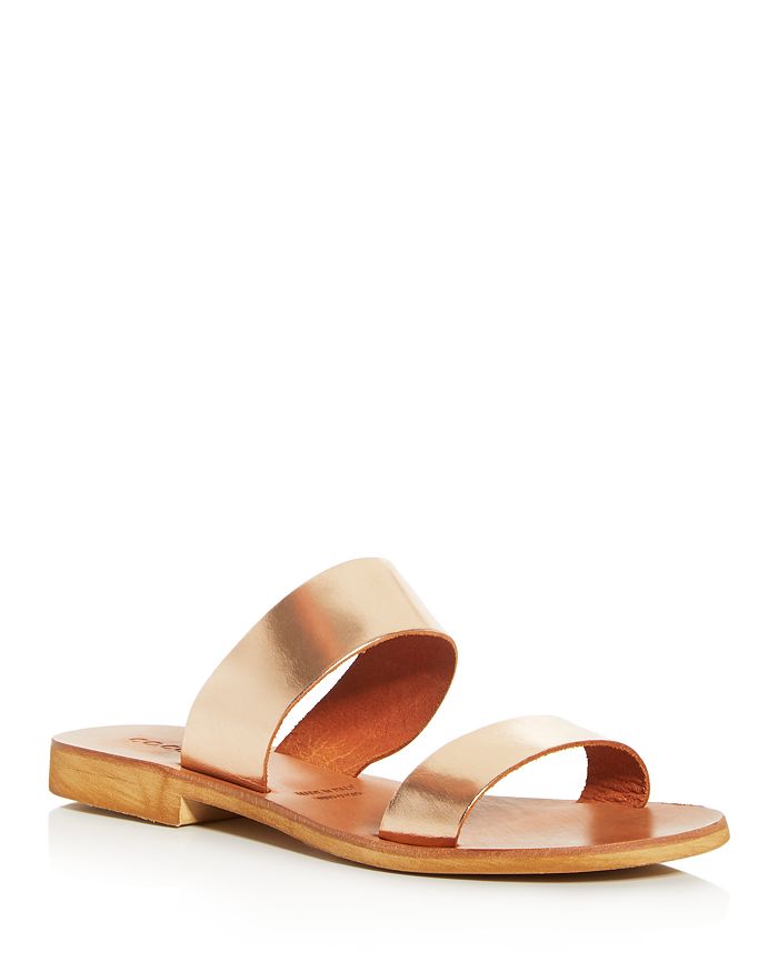Cocobelle Women's Slide Sandals In Rose Gold