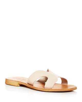 cutout slide sandal