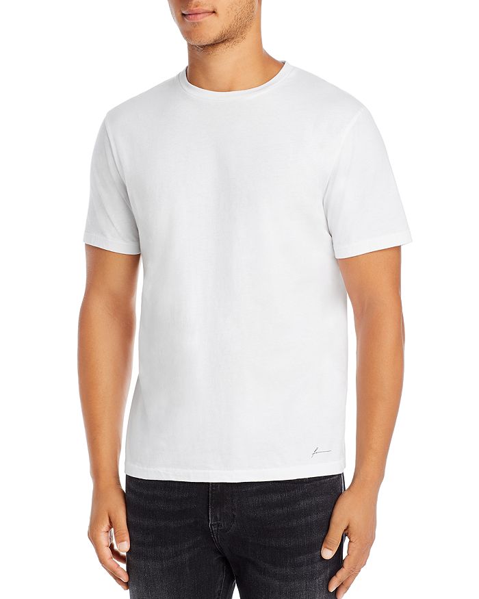Frame Heavyweight Classic Fit Cotton T-shirt In Blanc