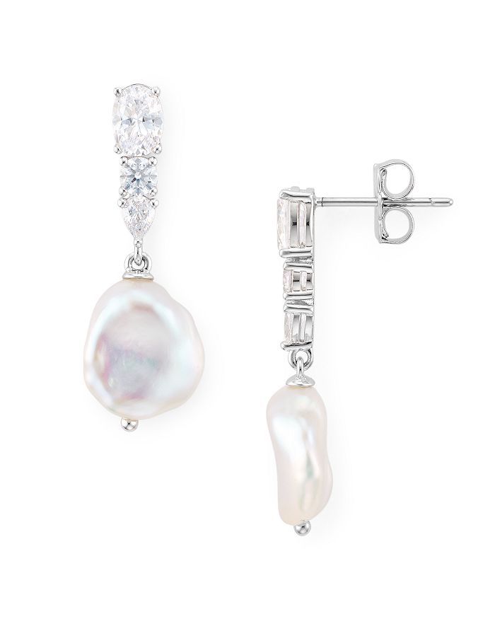 Nadri Eliza Cultured Freshwater Pearl Drop Earrings | Bloomingdale's