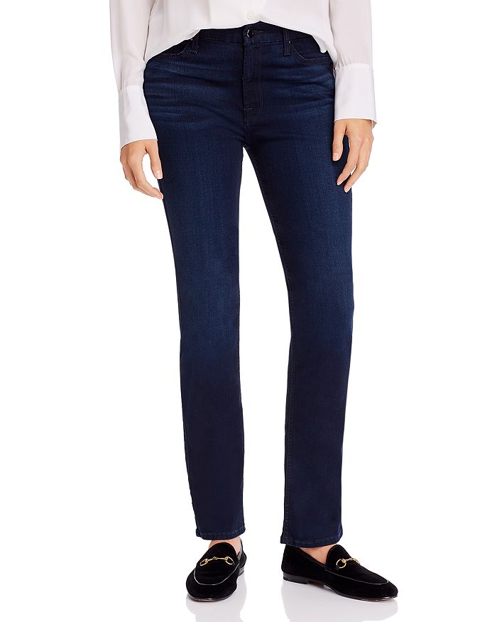7 FOR ALL MANKIND JEN7 BY 7 FOR ALL MANKIND SLIM STRAIGHT-LEG JEANS IN BLUE/BLACK,GS0390913A