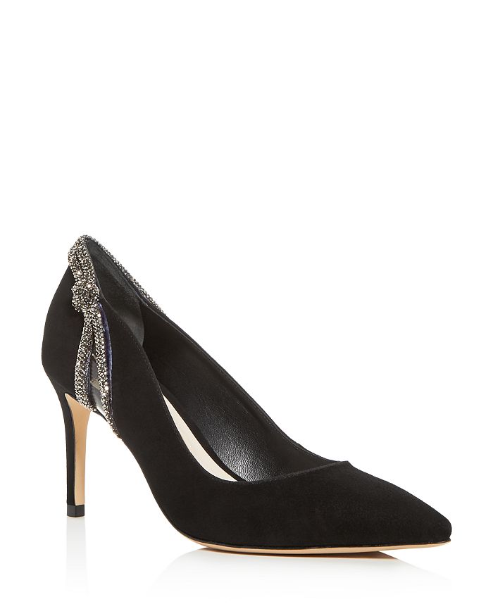 Sophia Webster Women's Giovanna Crystal Embellished Pointed-toe Pumps In Black/silver/gold